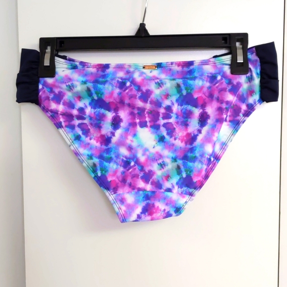 Panache full back, mid rise bikini bottom. Multi color tie dye. Multiple sizes. - Picture 2 of 7